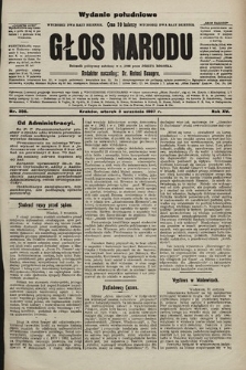 Głos Narodu : dziennik polityczny, założony w r. 1893 przez Józefa Rogosza (wydanie poranne). 1907, nr 396