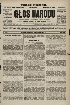Głos Narodu : dziennik polityczny, założony w r. 1893 przez Józefa Rogosza (wydanie wieczorne). 1907, nr 399