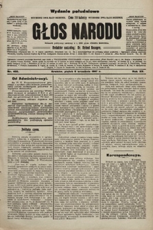 Głos Narodu : dziennik polityczny, założony w r. 1893 przez Józefa Rogosza (wydanie poranne). 1907, nr 402