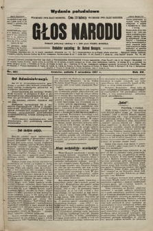 Głos Narodu : dziennik polityczny, założony w r. 1893 przez Józefa Rogosza (wydanie poranne). 1907, nr 404