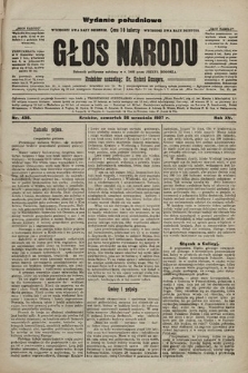 Głos Narodu : dziennik polityczny, założony w r. 1893 przez Józefa Rogosza (wydanie poranne). 1907, nr 436