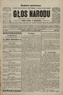 Głos Narodu : dziennik polityczny, założony w r. 1893 przez Józefa Rogosza (wydanie poranne). 1907, nr 438