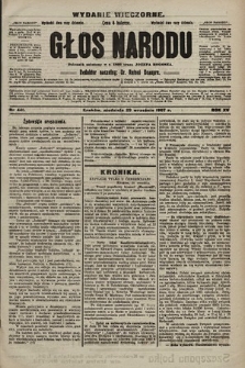 Głos Narodu : dziennik polityczny, założony w r. 1893 przez Józefa Rogosza (wydanie wieczorne). 1907, nr 441