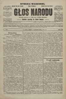 Głos Narodu : dziennik polityczny, założony w r. 1893 przez Józefa Rogosza (wydanie wieczorne). 1907, nr 449