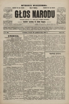 Głos Narodu : dziennik polityczny, założony w r. 1893 przez Józefa Rogosza (wydanie wieczorne). 1907, nr 481
