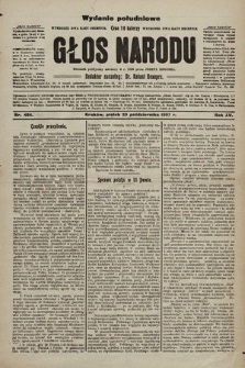 Głos Narodu : dziennik polityczny, założony w r. 1893 przez Józefa Rogosza (wydanie poranne). 1907, nr 486