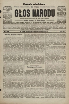 Głos Narodu : dziennik polityczny, założony w r. 1893 przez Józefa Rogosza (wydanie poranne). 1907, nr 496