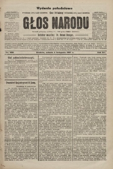 Głos Narodu : dziennik polityczny, założony w r. 1893 przez Józefa Rogosza (wydanie poranne). 1907, nr 498