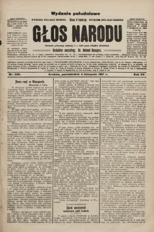 Głos Narodu : dziennik polityczny, założony w r. 1893 przez Józefa Rogosza (wydanie poranne). 1907, nr 500