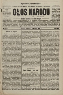 Głos Narodu : dziennik polityczny, założony w r. 1893 przez Józefa Rogosza (wydanie poranne). 1907, nr 510