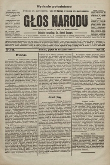 Głos Narodu : dziennik polityczny, założony w r. 1893 przez Józefa Rogosza (wydanie poranne). 1907, nr 520