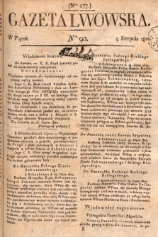 Gazeta Lwowska. 1820, nr 90