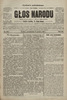 Głos Narodu : dziennik polityczny, założony w r. 1893 przez Józefa Rogosza (wydanie poranne). 1907, nr 572
