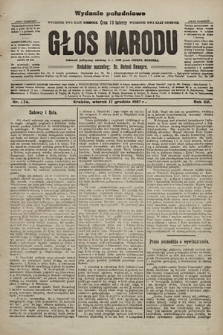 Głos Narodu : dziennik polityczny, założony w r. 1893 przez Józefa Rogosza (wydanie poranne). 1907, nr 574