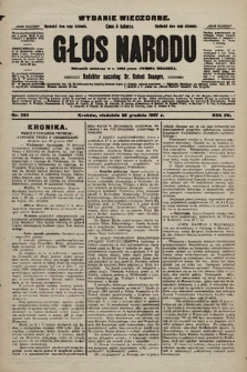 Głos Narodu : dziennik polityczny, założony w r. 1893 przez Józefa Rogosza (wydanie wieczorne). 1907, nr 590