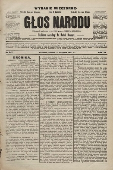 Głos Narodu : dziennik polityczny, założony w r. 1893 przez Józefa Rogosza (wydanie wieczorne). 1907, nr 347