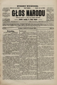 Głos Narodu : dziennik polityczny, założony w r. 1893 przez Józefa Rogosza (wydanie wieczorne). 1907, nr 379