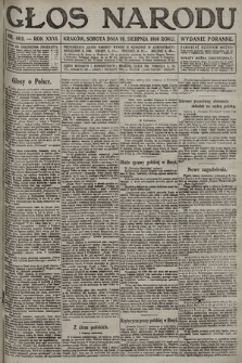 Głos Narodu (wydanie poranne). 1916, nr 402