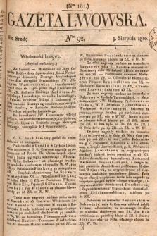Gazeta Lwowska. 1820, nr 92