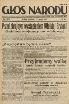 Głos Narodu. 1939, nr 243
