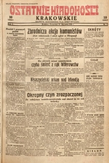 Ostatnie Wiadomości Krakowskie : gazeta codzienna dla wszystkich. 1932, nr 21