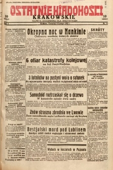 Ostatnie Wiadomości Krakowskie : gazeta codzienna dla wszystkich. 1932, nr 35
