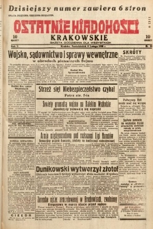 Ostatnie Wiadomości Krakowskie : gazeta codzienna dla wszystkich. 1932, nr 39