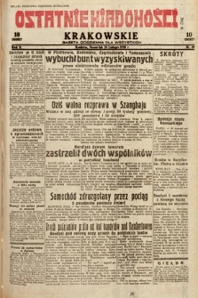 Ostatnie Wiadomości Krakowskie : gazeta codzienna dla wszystkich. 1932, nr 49