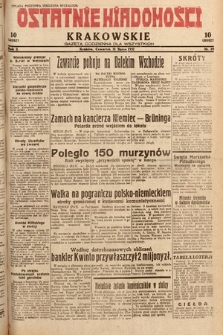 Ostatnie Wiadomości Krakowskie : gazeta codzienna dla wszystkich. 1932, nr 89