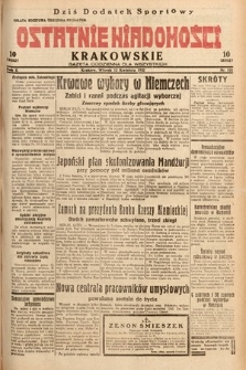 Ostatnie Wiadomości Krakowskie : gazeta codzienna dla wszystkich. 1932, nr 101
