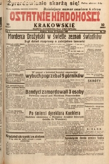 Ostatnie Wiadomości Krakowskie : gazeta codzienna dla wszystkich. 1932, nr 119