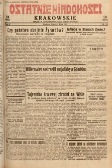 Ostatnie Wiadomości Krakowskie : gazeta codzienna dla wszystkich. 1932, nr 125