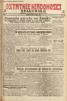 Ostatnie Wiadomości Krakowskie : gazeta codzienna dla wszystkich. 1932, nr 130