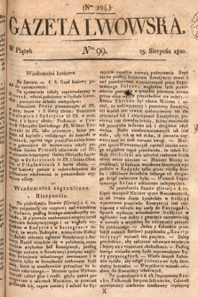 Gazeta Lwowska. 1820, nr 99