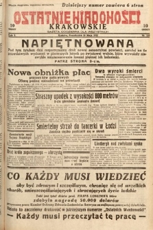 Ostatnie Wiadomości Krakowskie : gazeta codzienna dla wszystkich. 1932, nr 135
