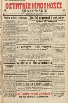 Ostatnie Wiadomości Krakowskie : gazeta codzienna dla wszystkich. 1932, nr 138