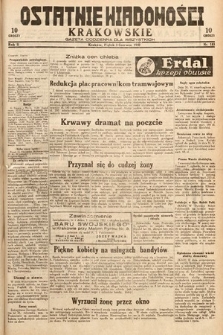Ostatnie Wiadomości Krakowskie : gazeta codzienna dla wszystkich. 1932, nr 153