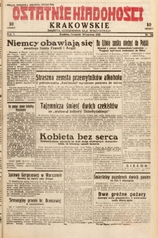 Ostatnie Wiadomości Krakowskie : gazeta codzienna dla wszystkich. 1932, nr 166