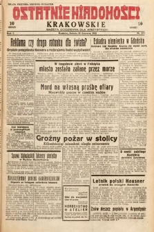 Ostatnie Wiadomości Krakowskie : gazeta codzienna dla wszystkich. 1932, nr 175