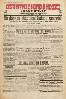 Ostatnie Wiadomości Krakowskie : gazeta codzienna dla wszystkich. 1932, nr 182
