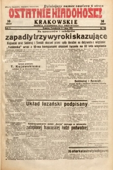 Ostatnie Wiadomości Krakowskie : gazeta codzienna dla wszystkich. 1932, nr 191