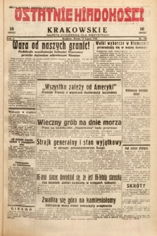Ostatnie Wiadomości Krakowskie : gazeta codzienna dla wszystkich. 1932, nr 193