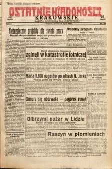 Ostatnie Wiadomości Krakowskie : gazeta codzienna dla wszystkich. 1932, nr 196