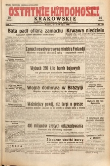 Ostatnie Wiadomości Krakowskie : gazeta codzienna dla wszystkich. 1932, nr 200