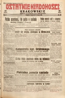 Ostatnie Wiadomości Krakowskie : gazeta codzienna dla wszystkich. 1932, nr 201