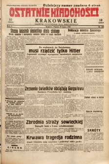 Ostatnie Wiadomości Krakowskie : gazeta codzienna dla wszystkich. 1932, nr 209