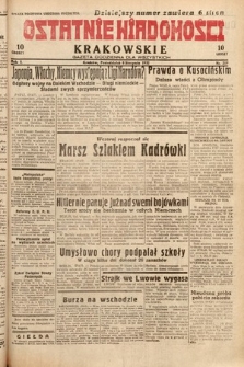 Ostatnie Wiadomości Krakowskie : gazeta codzienna dla wszystkich. 1932, nr 219