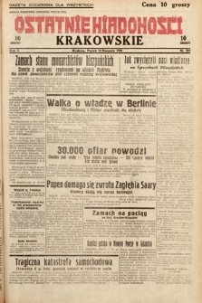 Ostatnie Wiadomości Krakowskie. 1932, nr 223