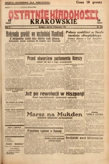 Ostatnie Wiadomości Krakowskie. 1932, nr 224