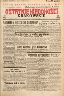 Ostatnie Wiadomości Krakowskie. 1932, nr 273